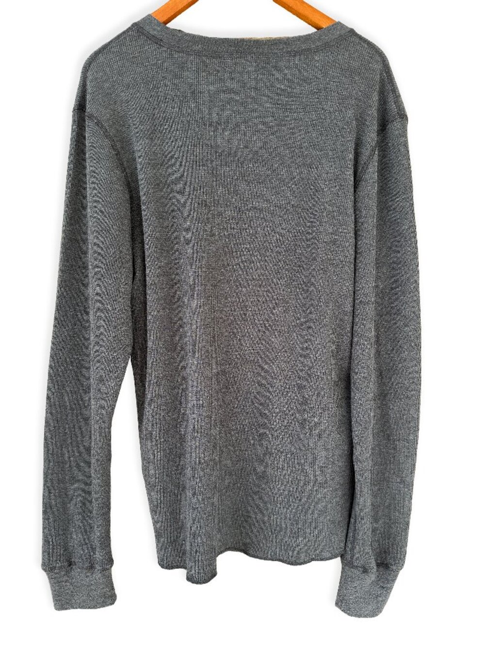 BDG Urban Outfitters Baselayer Thermal Long Sleeve Tee - Grey - XL - Picture 13 of 15